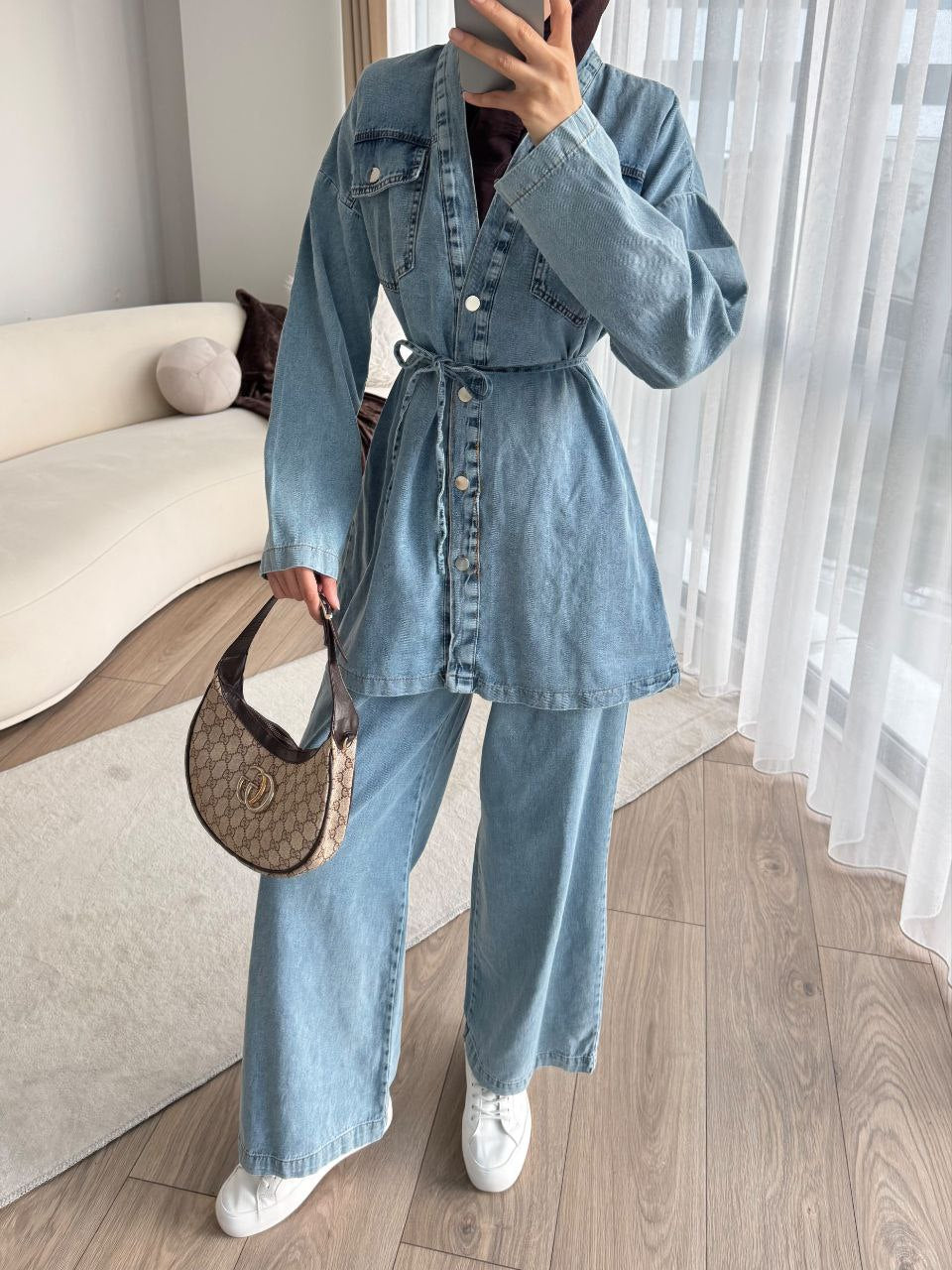 Light Denim Classy Set