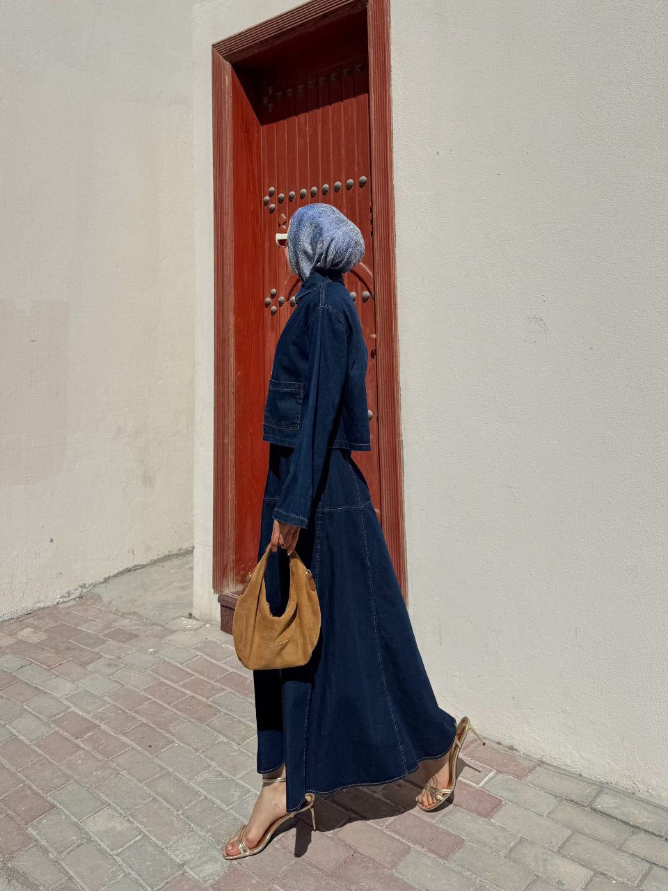 Denim Skirt Set