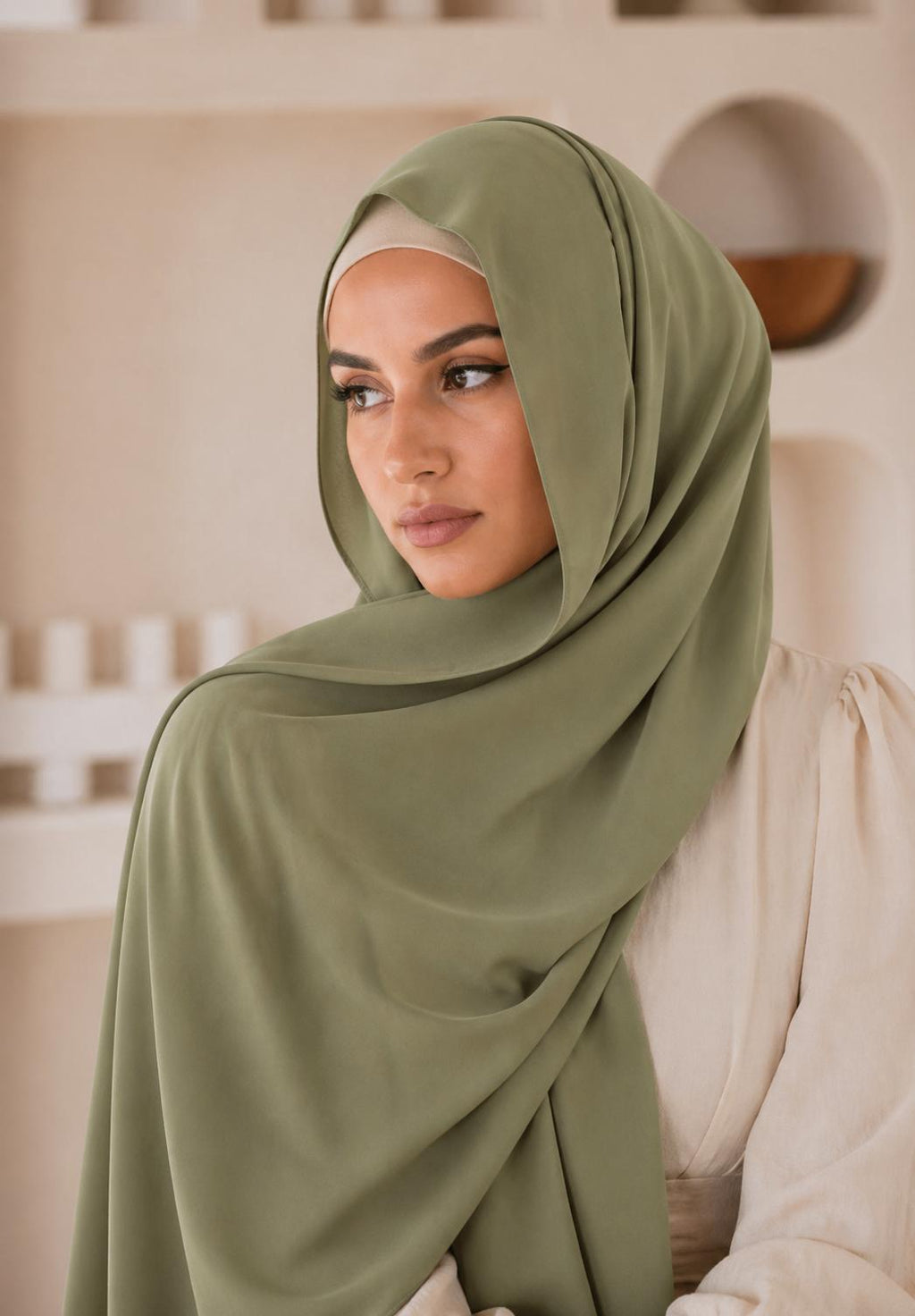 Premium Chiffon Hijab/Grass