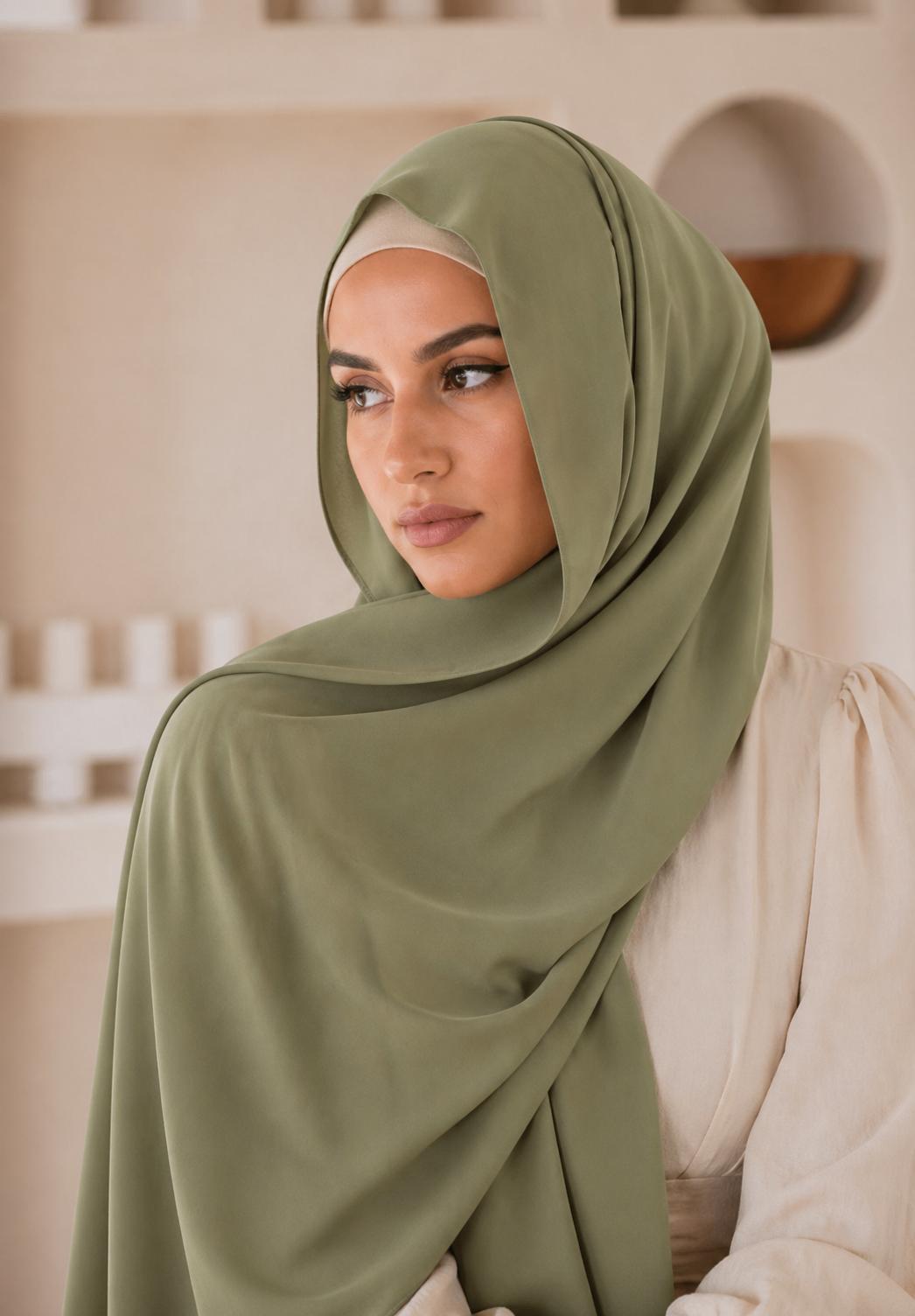 Premium Chiffon Hijab/Grass