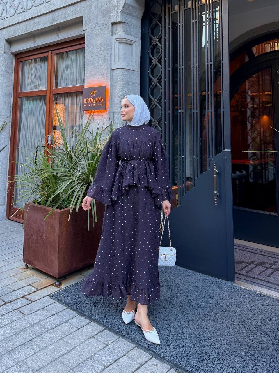 Polka Skirt Set