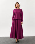 Magenta Oysho Skirt Set