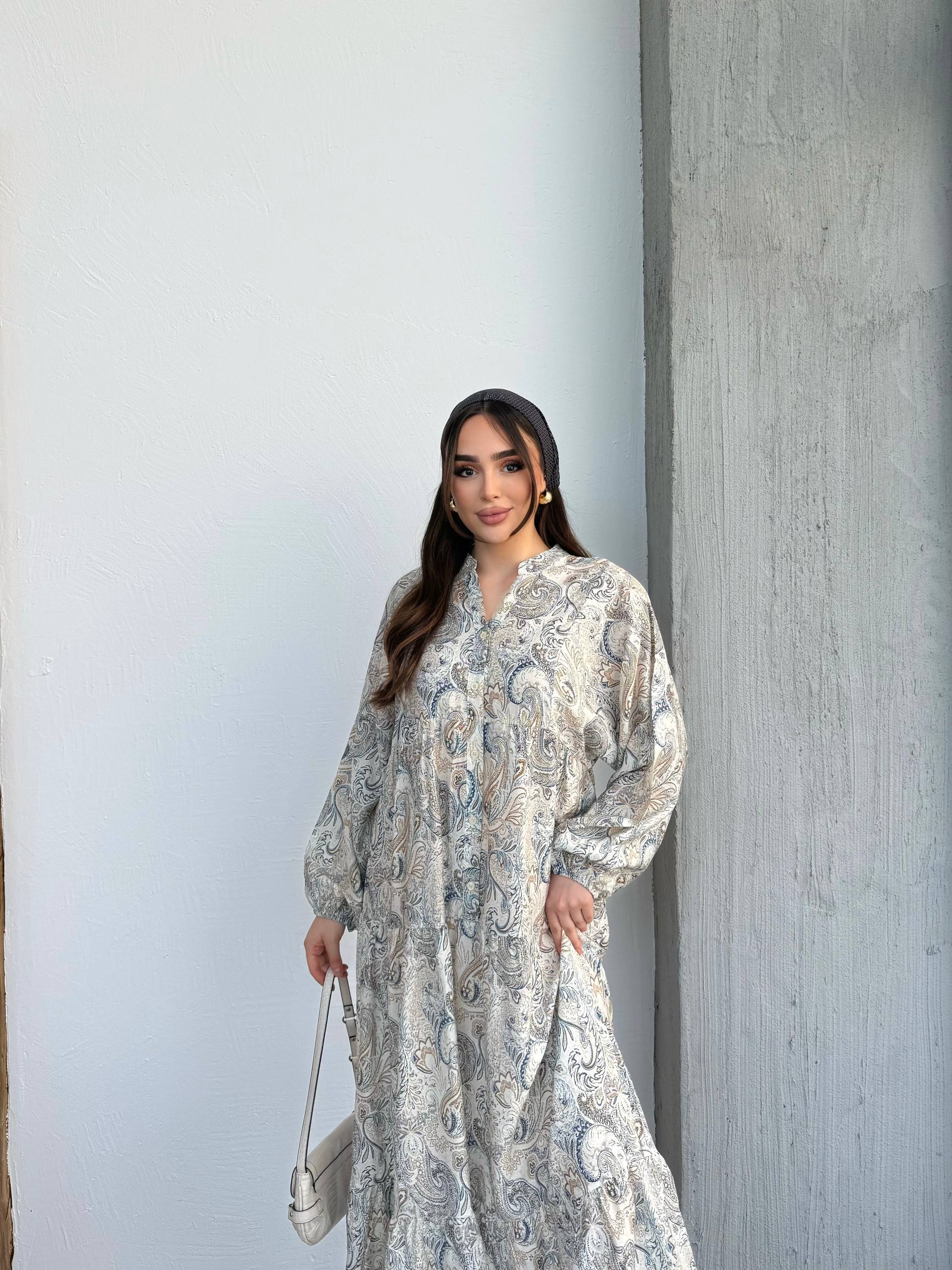 Ivory Paisley Dress