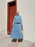 Light Denim Skirt Set