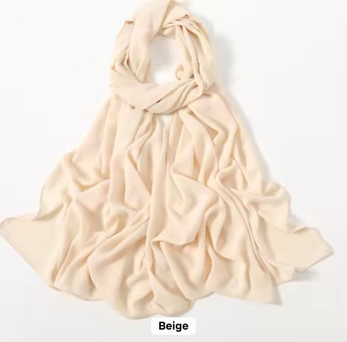 Premium Chiffon Hijab/Beige