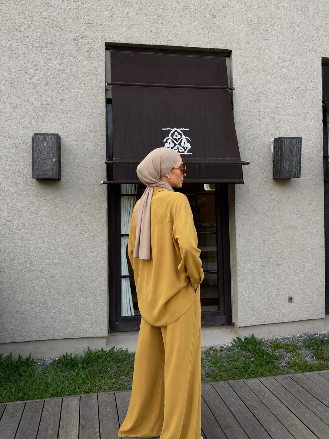 Mustard Alya Trouser Set
