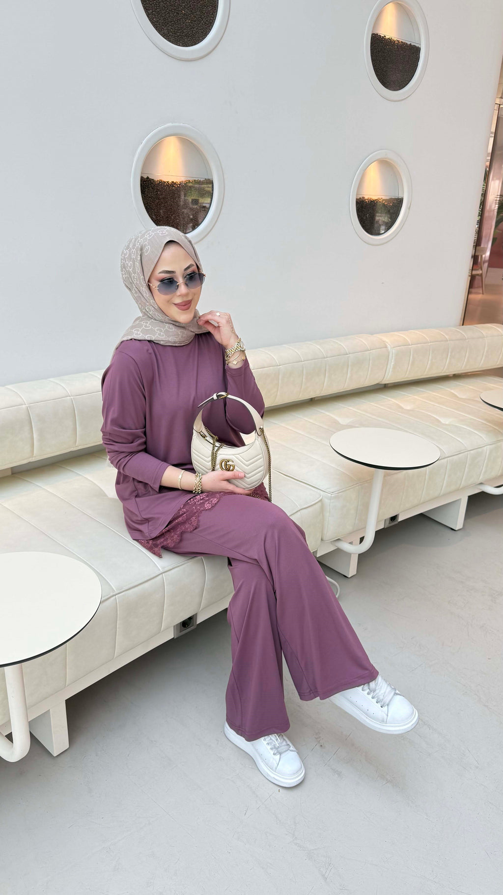 Mauve Lace Oysho Set
