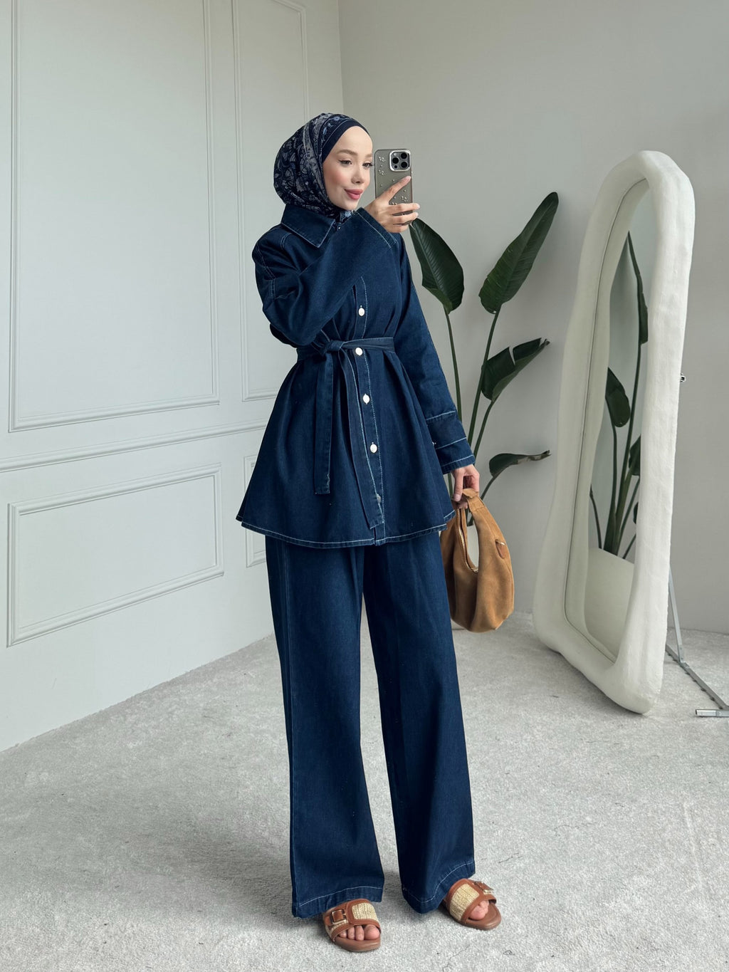 Noura Denim Set