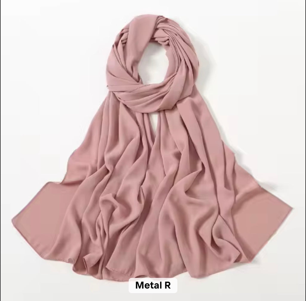Premium Chiffon Hijab/pink 1