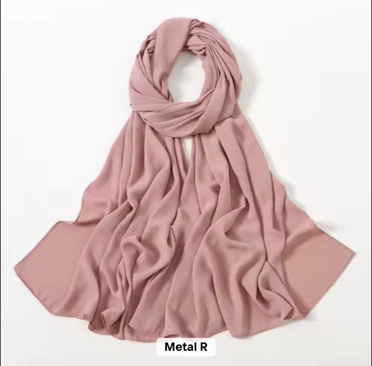 Premium Chiffon Hijab/pink 1