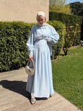 Baby Blue Muslin Skirt Set