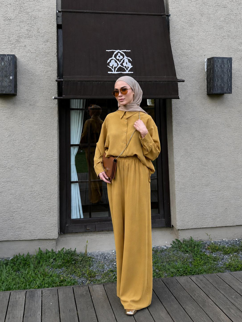 Mustard Alya Trouser Set