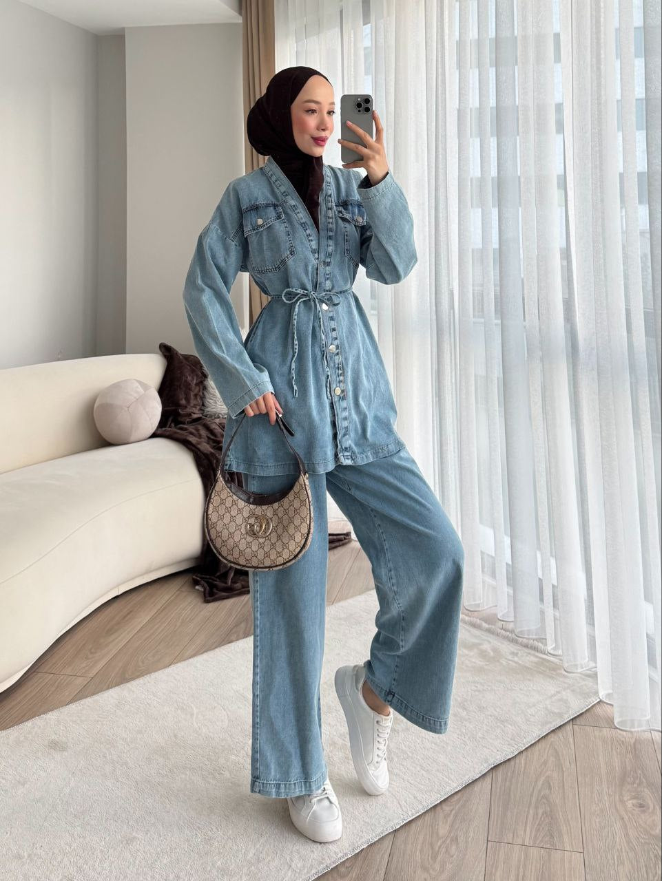 Light Denim Classy Set