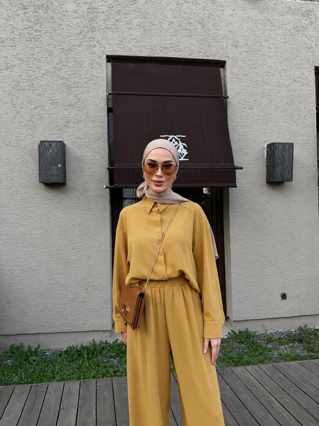 Mustard Alya Trouser Set