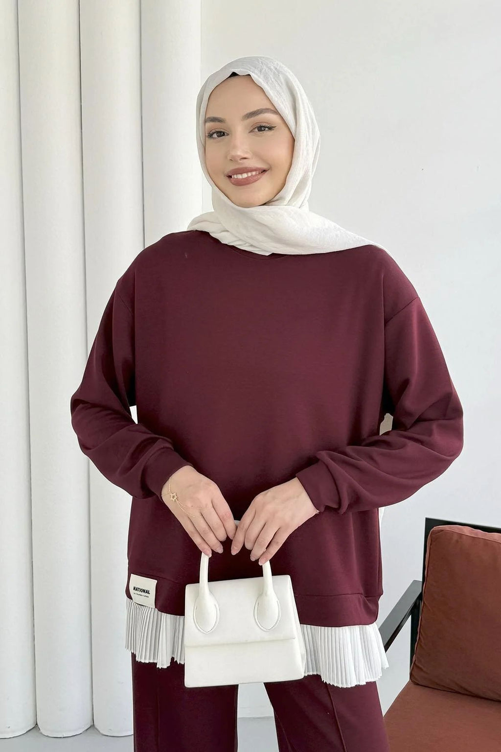 Burgundy Oysho Sport Set