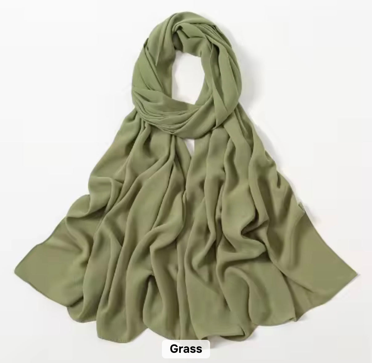 Premium Chiffon Hijab/Grass
