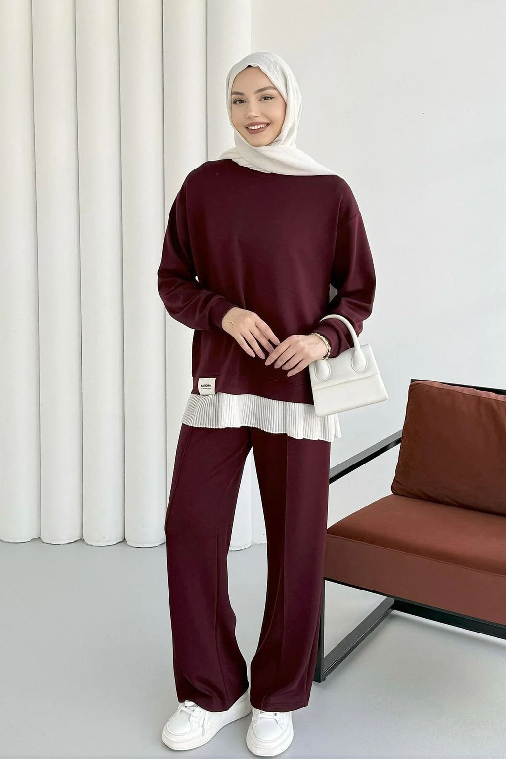 Burgundy Oysho Sport Set