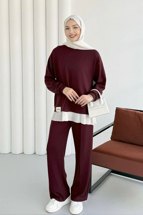 Burgundy Oysho Sport Set