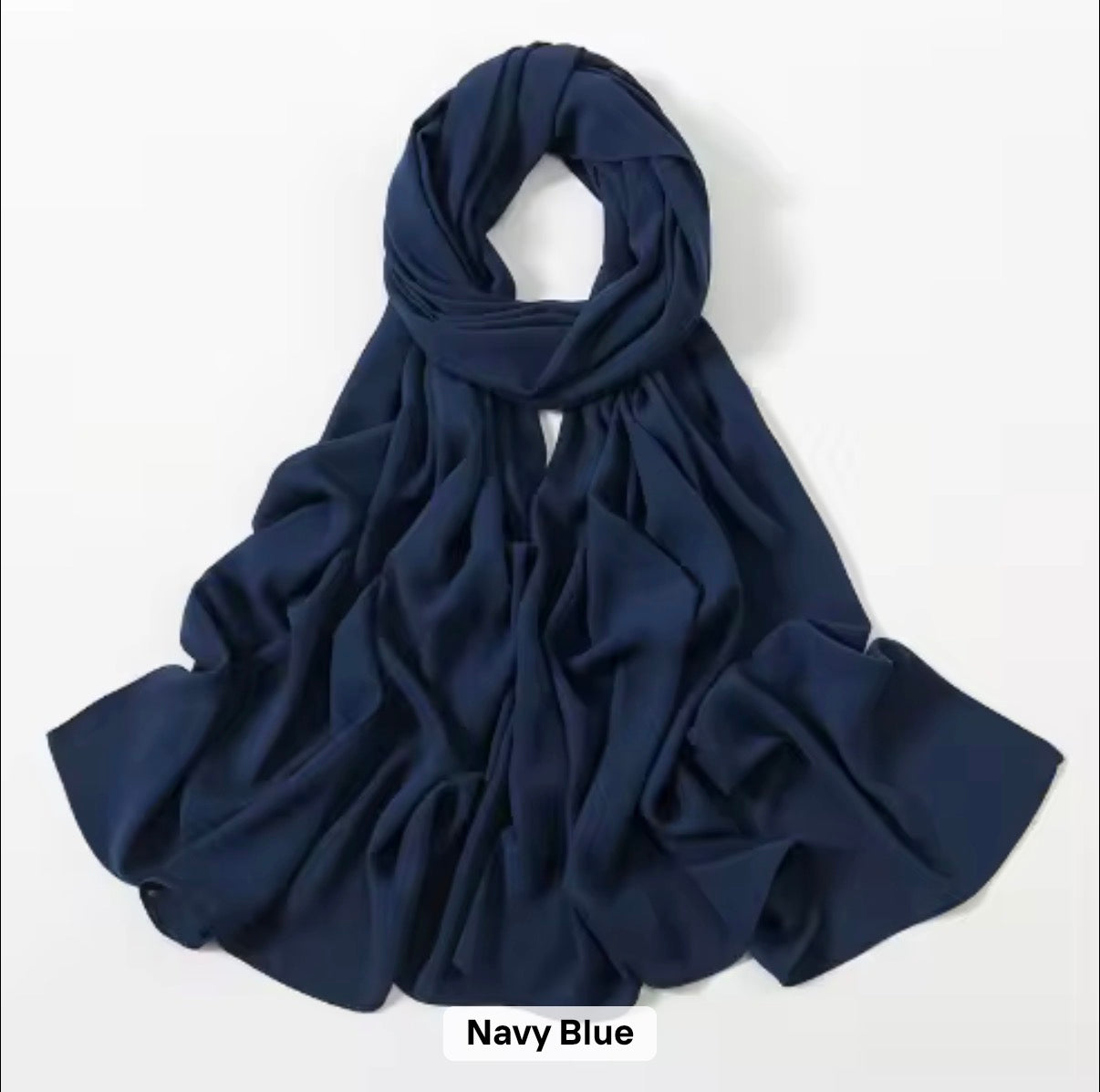 Premium Chiffon Hijab/Navy blue