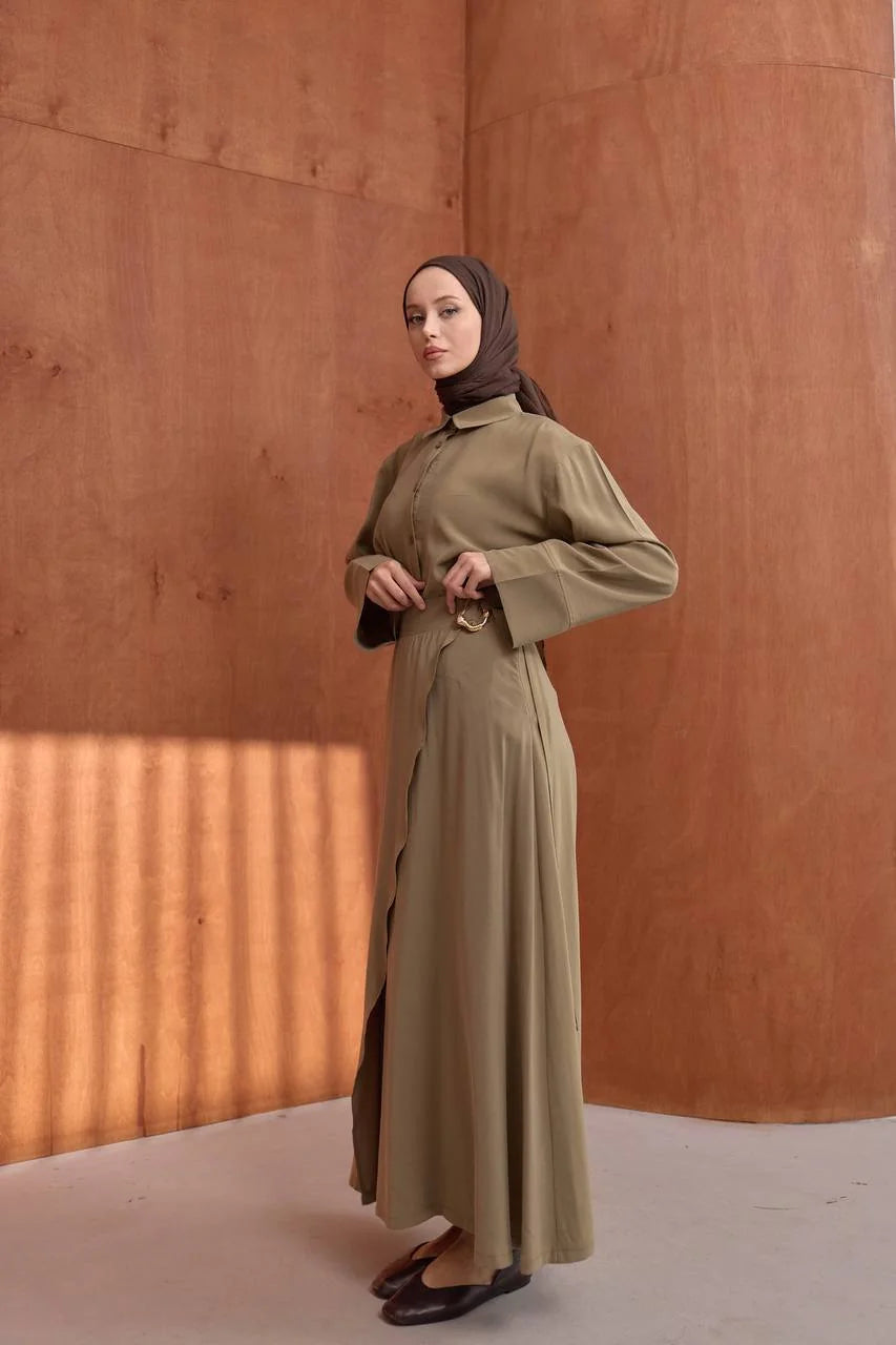 Modal Skirt Set – Olive