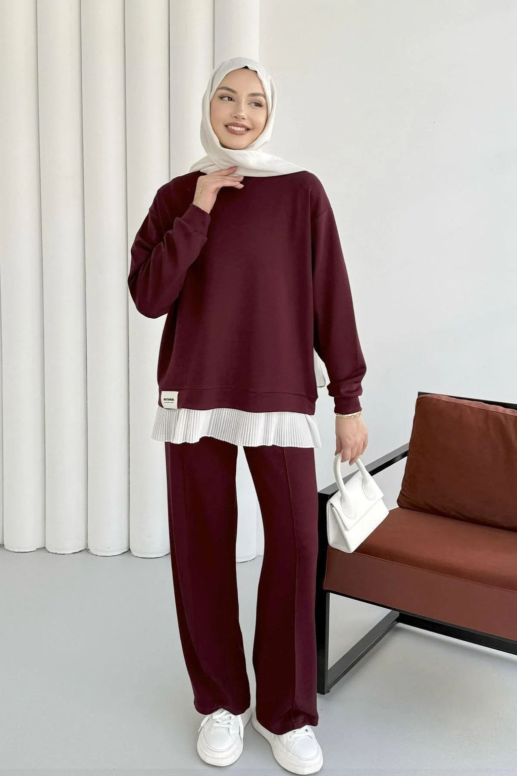Burgundy Oysho Sport Set