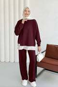 Burgundy Oysho Sport Set