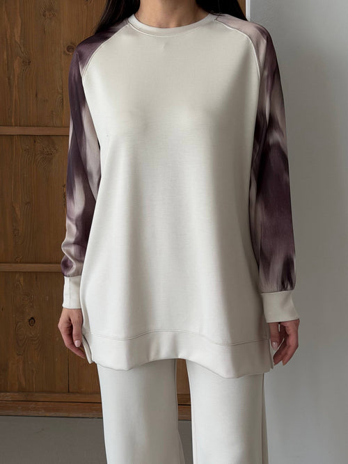 Cream Oysho/Satin Contrast Set