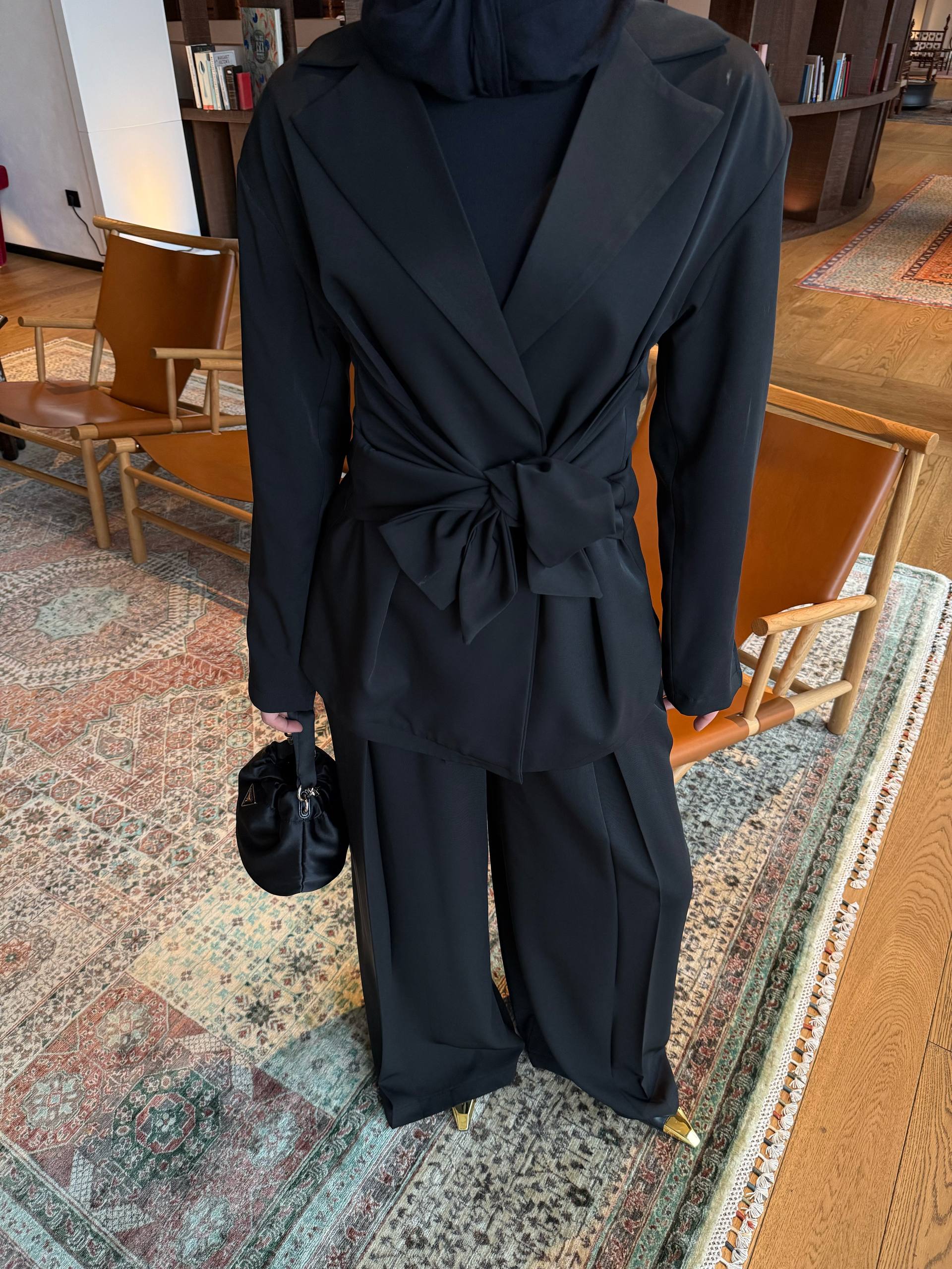 Midnight Noir Blazer Set