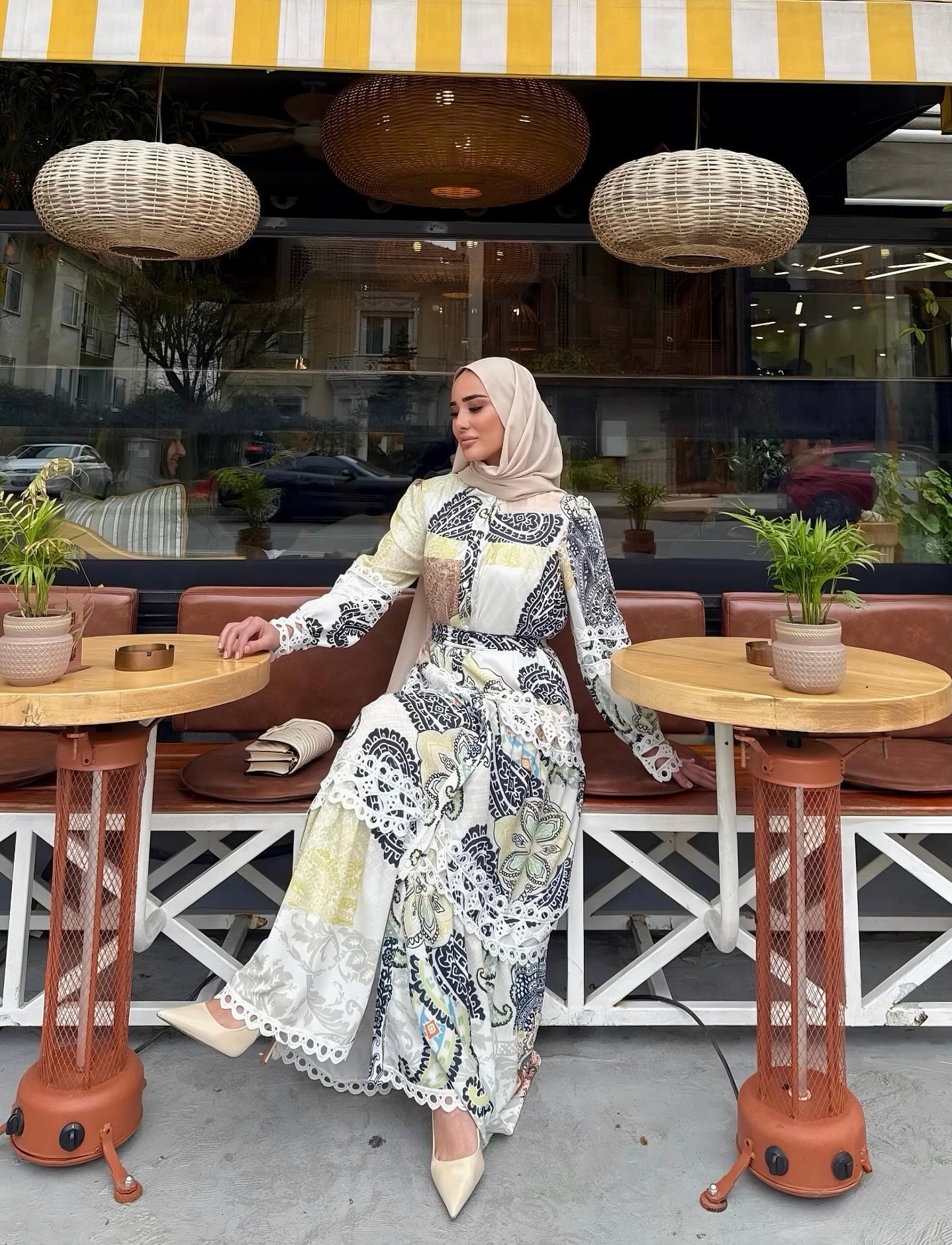 Nayla Patchwork Motif Dress