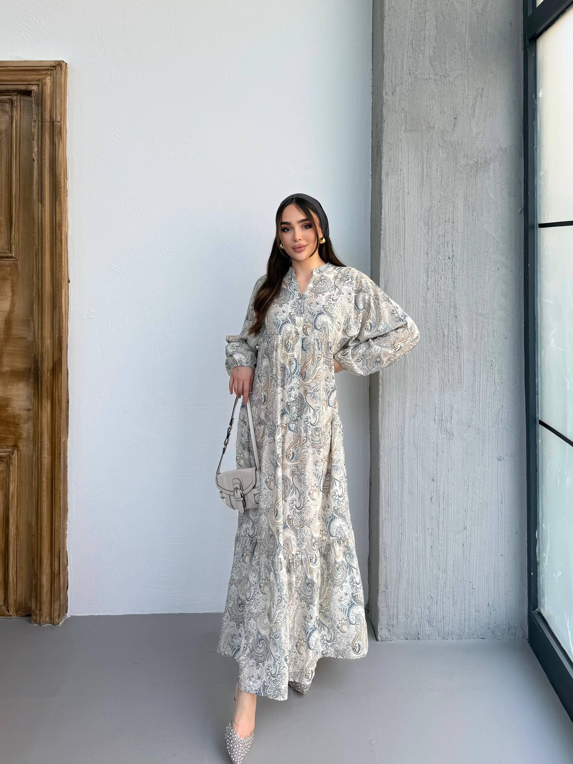 Ivory Paisley Dress