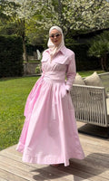 Blush Pink Two-Way Skirt Set
