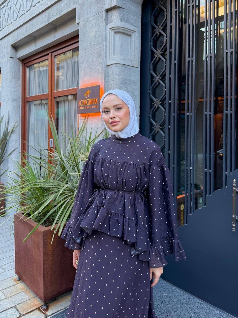 Polka Skirt Set