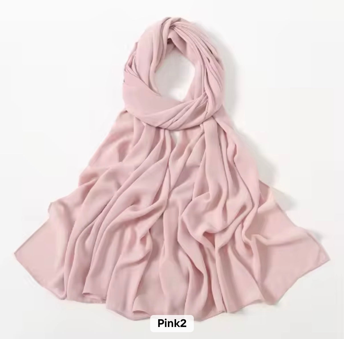 Premium Chiffon Hijab/Pink 2