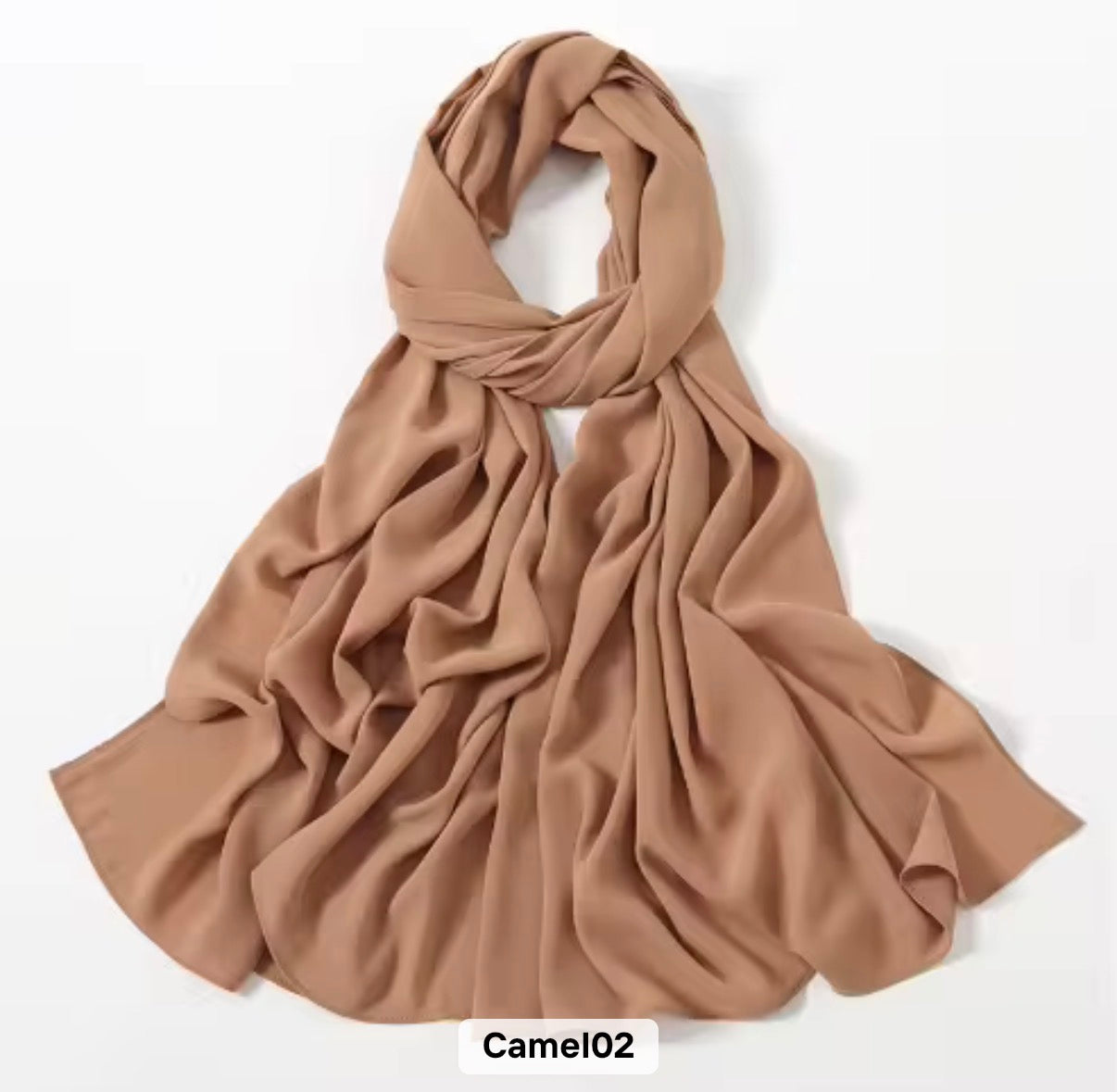 Premium Chiffon Hijab/Camel
