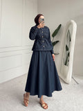 Aveline Denim Skirt Set