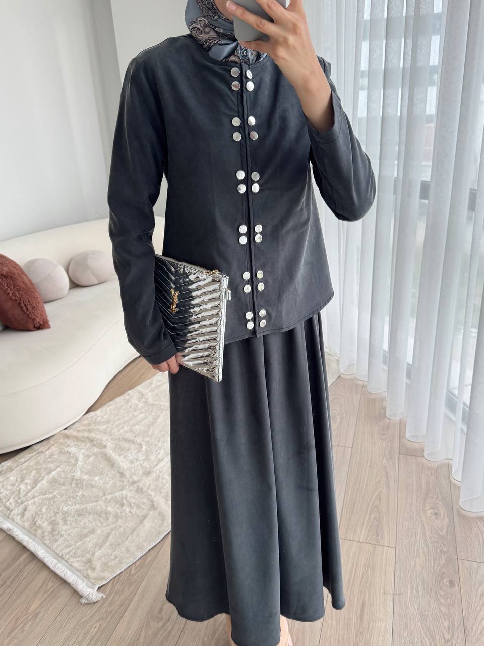 Aurelle Buttoned Tencel Set