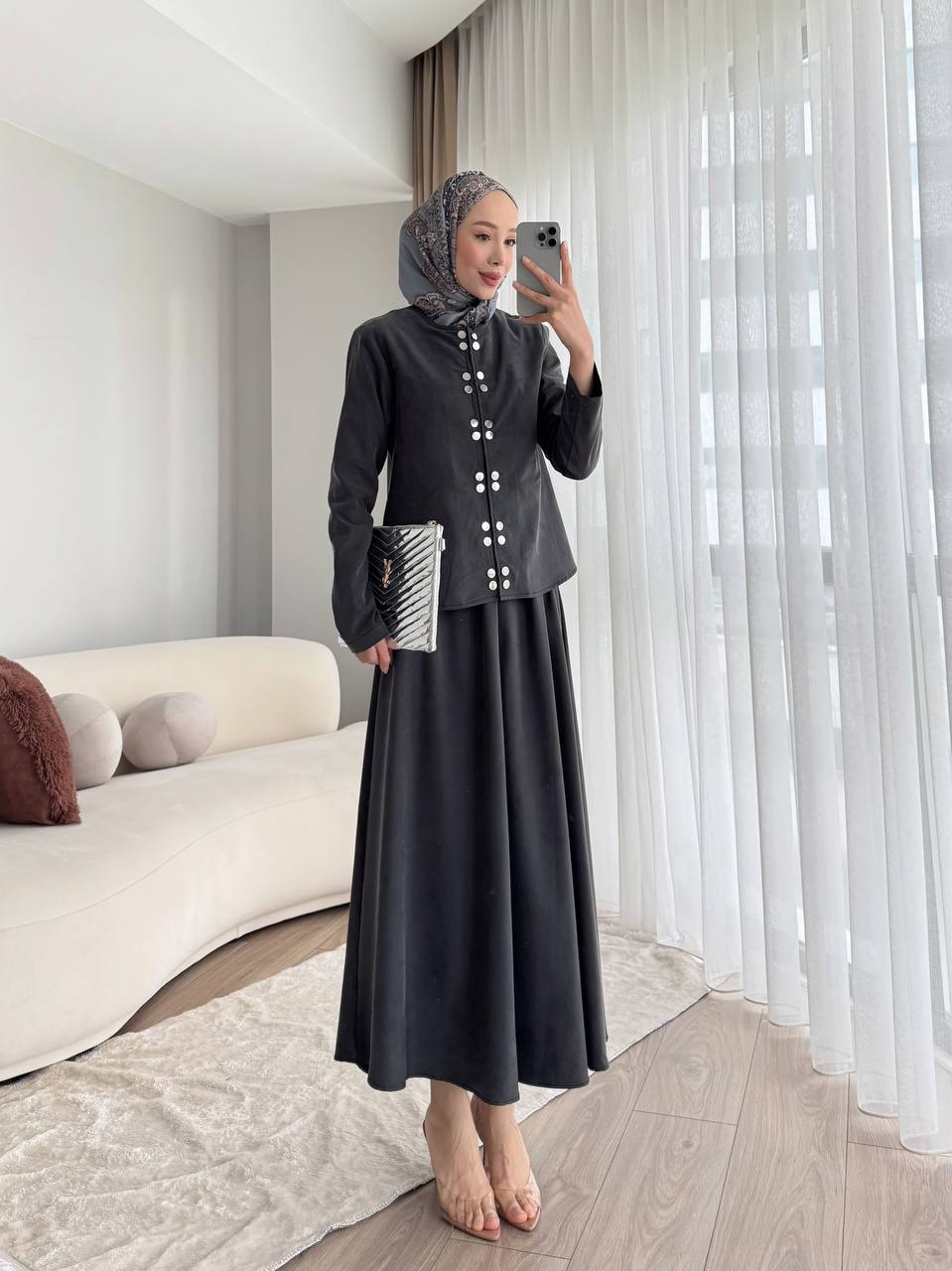 Aurelle Buttoned Tencel Set