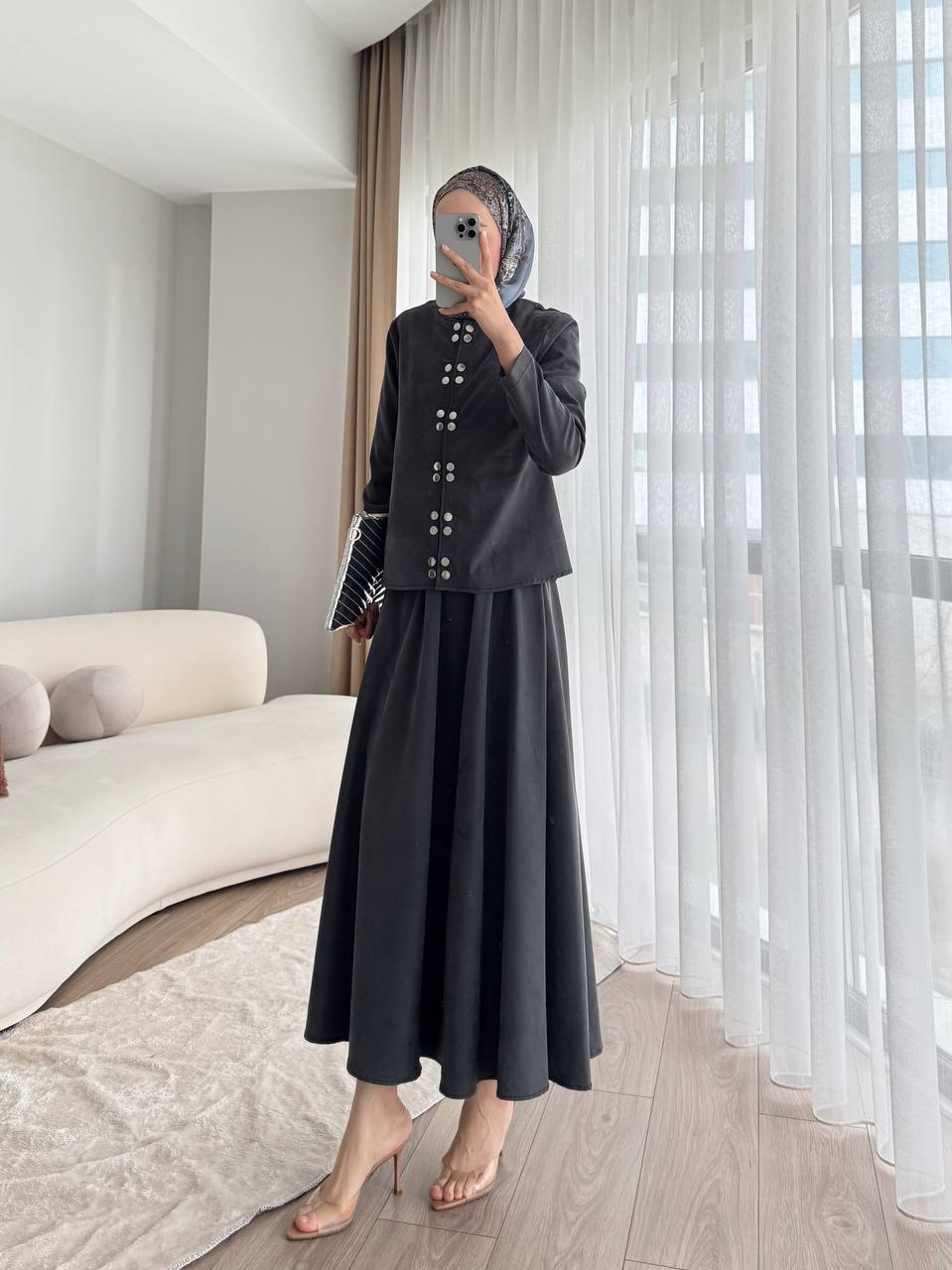 Aurelle Buttoned Tencel Set